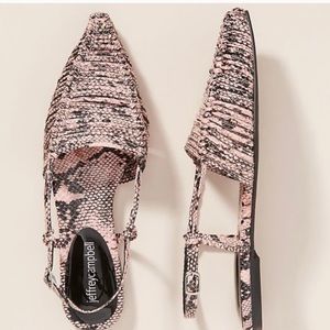 Jeffery Campbell Myron Slingback Flats 6.5 NWOT